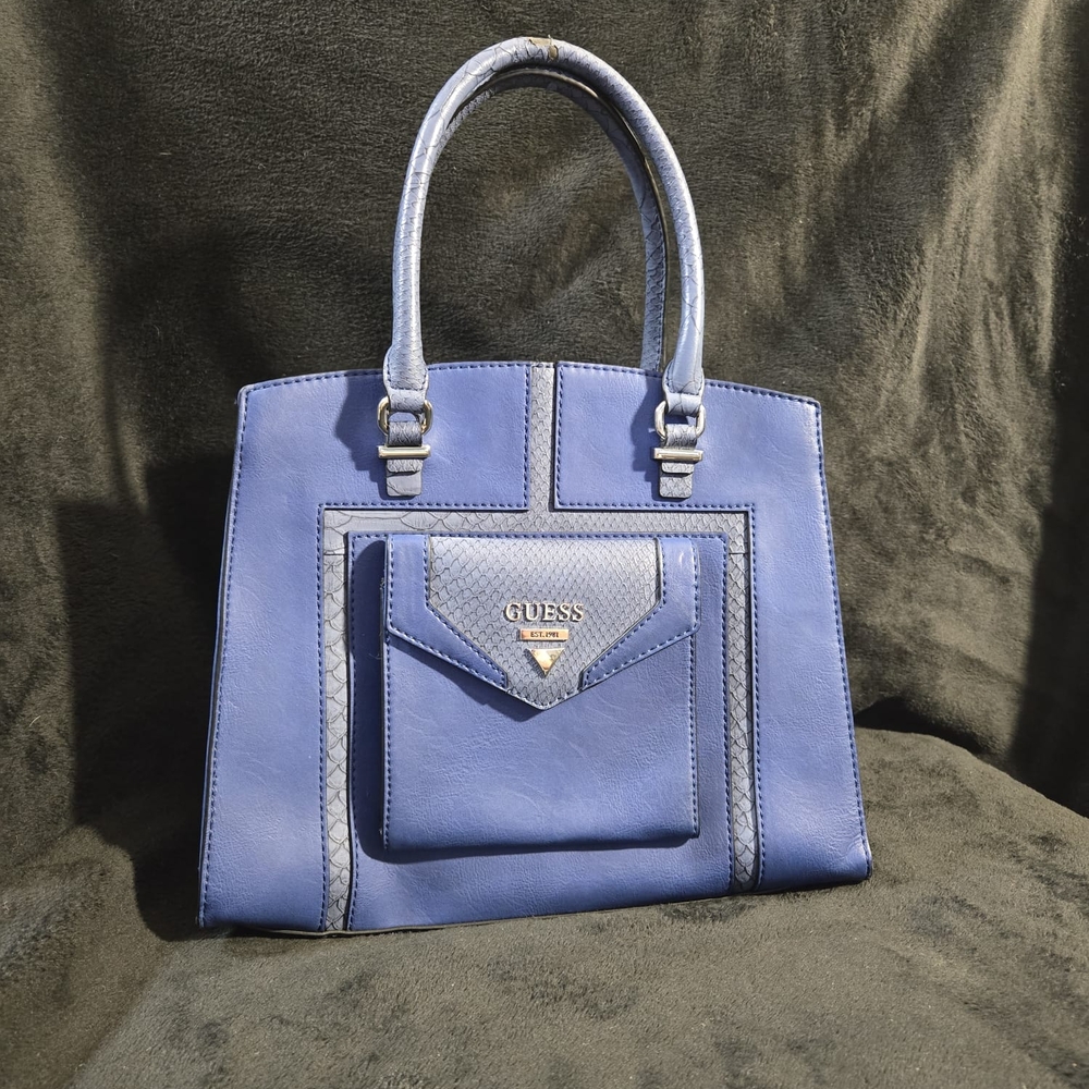 GUESS Elegant Blue Tote Bag